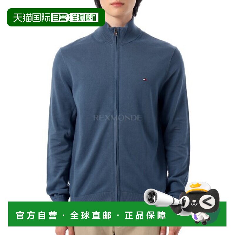 韩国直邮TOMMY HILFIGER 基本款棉质拉链(MW36517 DBZ) 跳线开衫