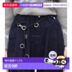 Our Legacy腰带男女款皮质黑色链锁时尚简约质地柔软A4228LLB