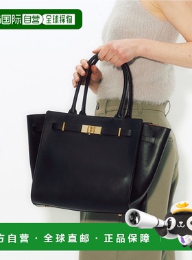 韩国直邮DAKS WOMEN ACC DCBA3E110BK托特包BLACK女士皮革斜挎包