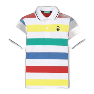 韩国直邮BENETTON儿童童装T恤3EJDC301BMU潮流穿搭时尚透气高级感