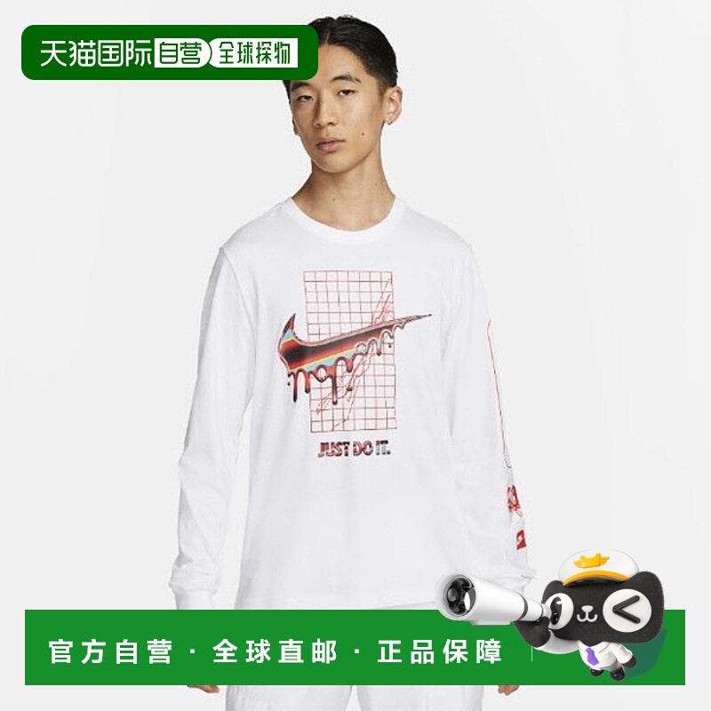 韩国直邮NIKE 耐克长袖 T 恤 DR8075-100 耐克运动装男士长袖 T