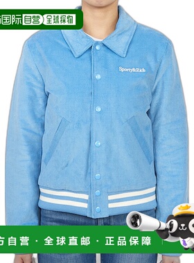 1h可退 韩国直邮SPORTY&RICH JA761BB BABY BLUE 女士 夹克