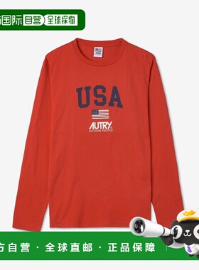 韩国直邮AUTRY 男士T恤LSIM1514FW22纯棉 高档时尚百搭 高级感