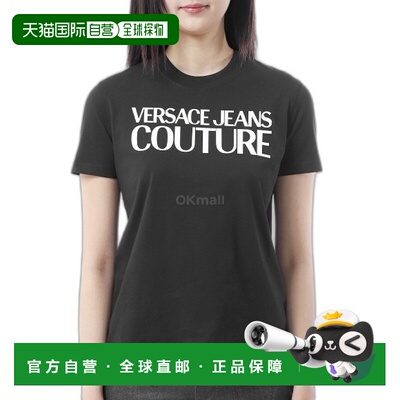 韩国直邮VERSACE 徽标印花 T 恤 (78HAHE05 CJ00E 899)范思哲短袖