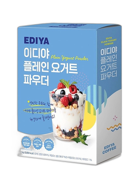 韩国直邮EDIYA酸奶粉1kg*2盒酸奶酸奶冰淇淋酸奶雪泥健康零食饮品