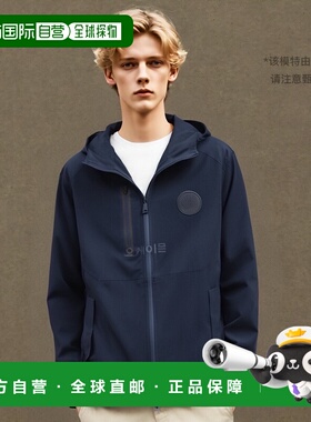 韩国直邮G/Fore高尔夫挡风连帽夹克衫黑色外套时尚潮流百搭正品