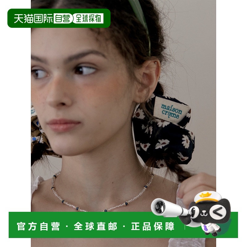 韩国直邮MAISON CRÈME 女士发饰240107 Floral Scrunch _ black