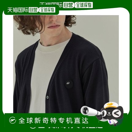 韩国直邮BBEEEENN 男士) Benmon V 领针织开衫_深炭灰色