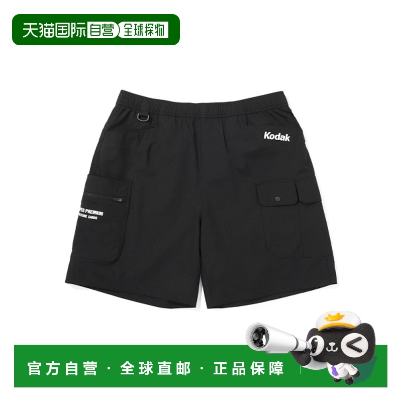 韩国直邮KODAK正品新款美式校园时尚运动男款短裤K4223LHP31BLK