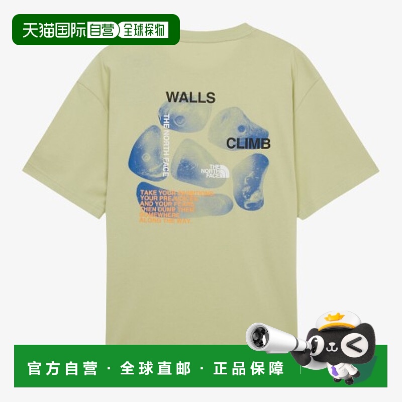 韩国直邮北面THE NORTH FACE 印花图案圆领宽松短袖T恤 男款 苹果