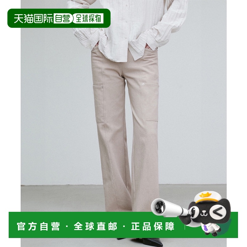 韩国直邮RE RHEE 女士女装牛仔裤RQ4SLO032-0-SD RIVET-DETAIL POC