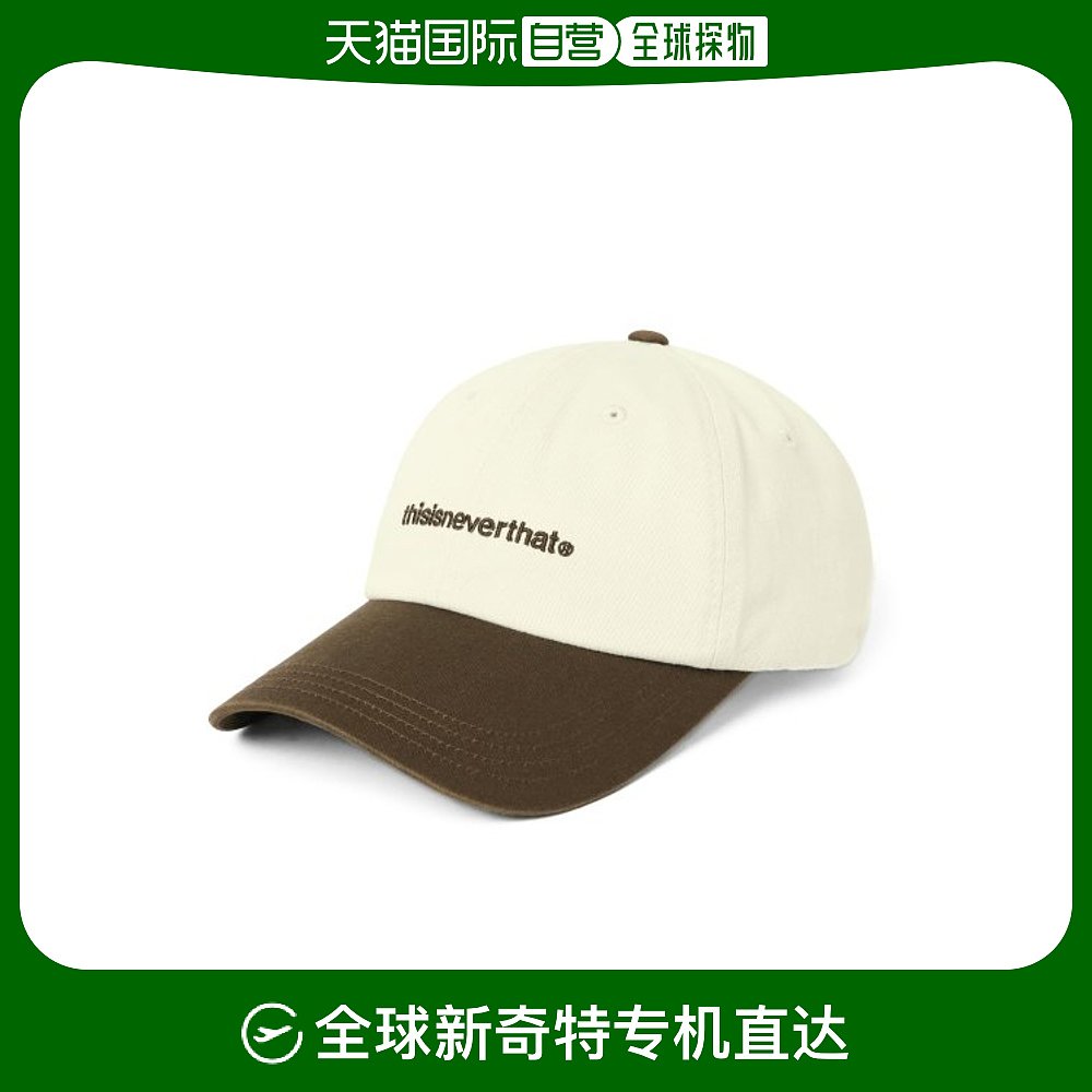 韩国直邮THISISNEVERTHAT棒球帽T-logo cap Ivory/BrownTN233WHW