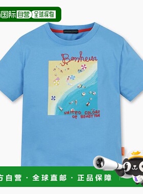 韩国直邮BENETTON儿童童装T恤QATS31331BL