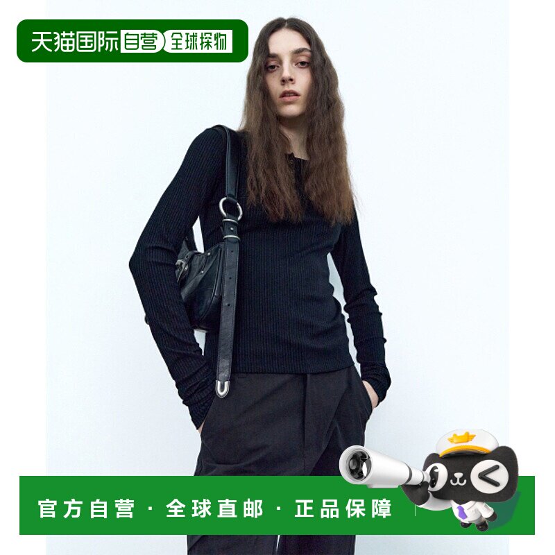 韩国直邮INSILENCE女款设计师新款秋冬高级简约时尚T恤IW2D4TO08B