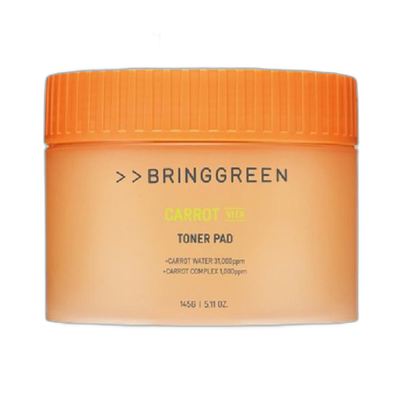 BRING GREEN 芭兰歌林 胡萝卜维他命爽肤棉片 60片/145g【临期】