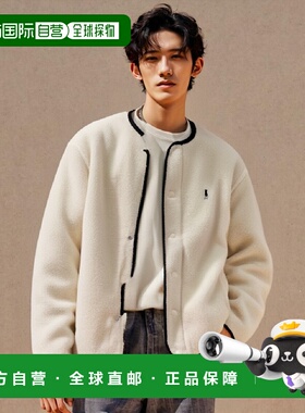 韩国直邮YALE REVERSIBLE NO COLLOR BOA FLEECE JACKET IVORY /