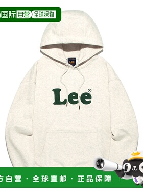 韩国直邮LEE正品美式复古新品男女同款卫衣LE2503HD06OT帽衫
