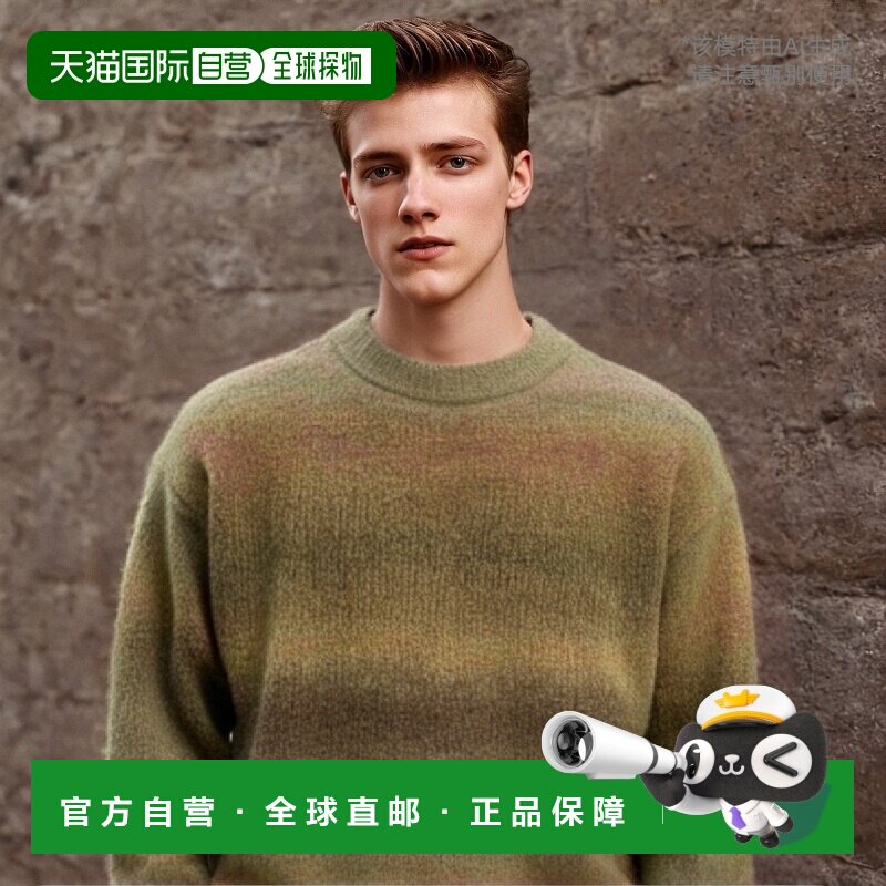 韩国直邮COVERNAT 男针织CO2303KT10KH公用GRADATION CREWNECK KN