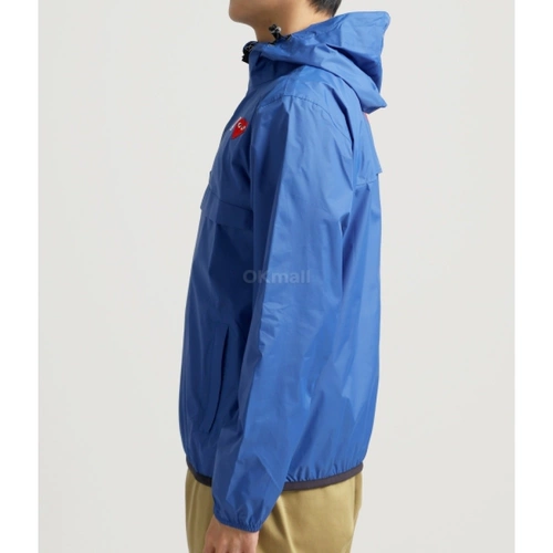 Синяя куртка подходит для мужчин и женщин с капюшоном с молнией, на шнурках, на молнии, свободный крой