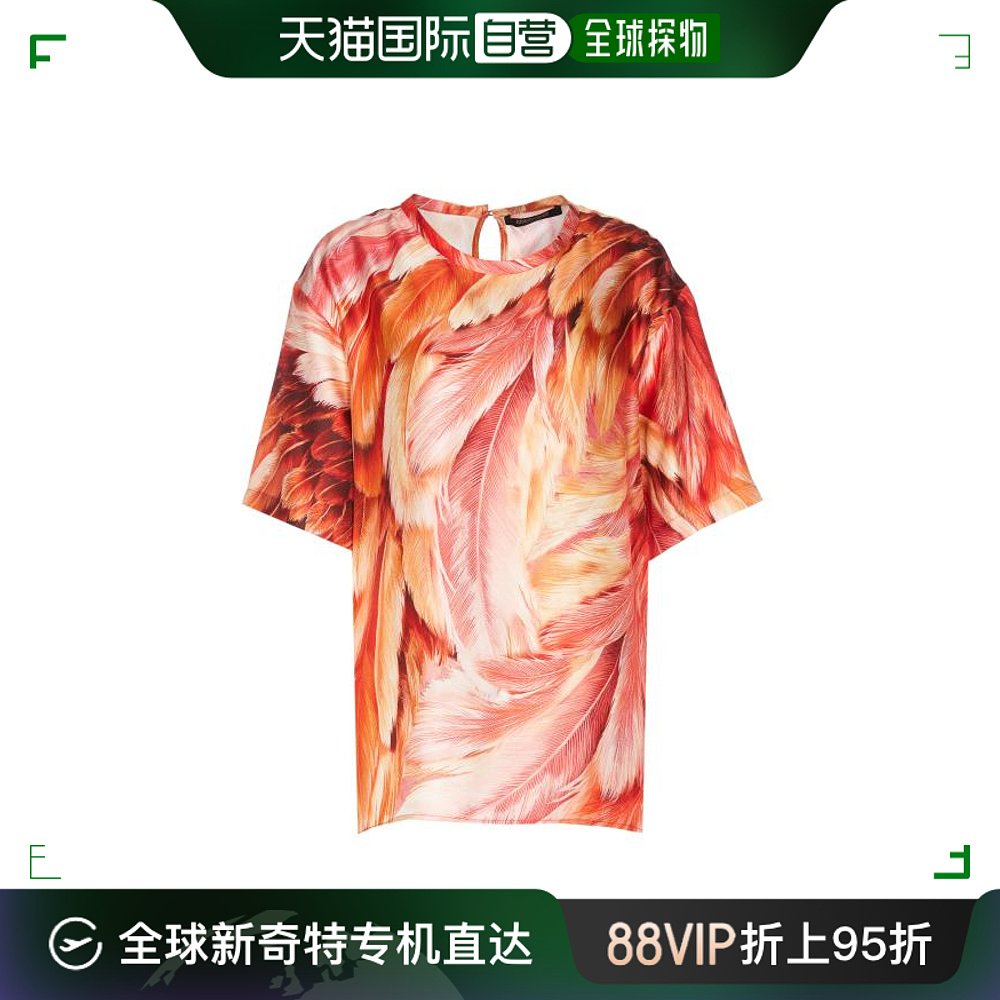 韩国直邮ROBERTO CAVALLI24SS短袖T恤女SWT644 4QL7101505Orange