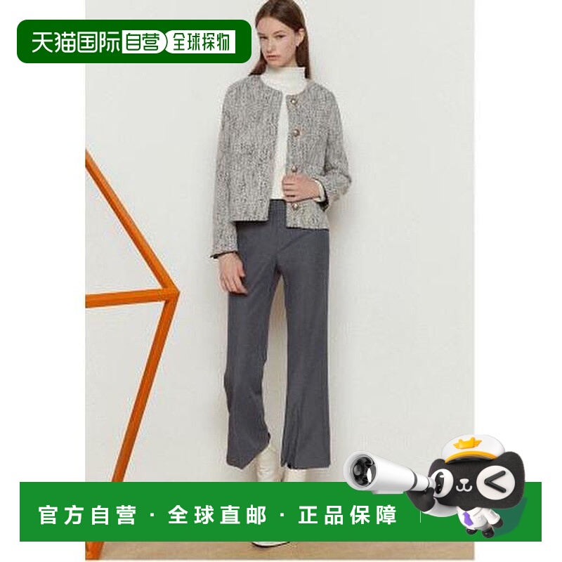 韩国直邮THE IZZAT 女士开衩细节半靴型长裤 IMAA0SL08SG