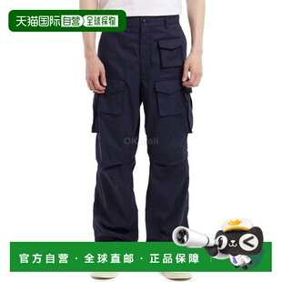 韩国直邮Engineered Garments FA 裤子 深海军蓝 高支斜纹布 (25S