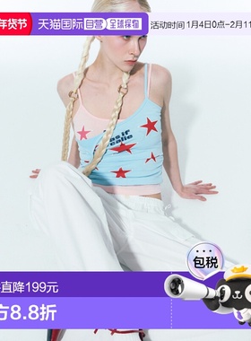 韩国直邮AS IF CALIE女士吊带衫CA25ASL004SBF SHIRRING STAR SLEE