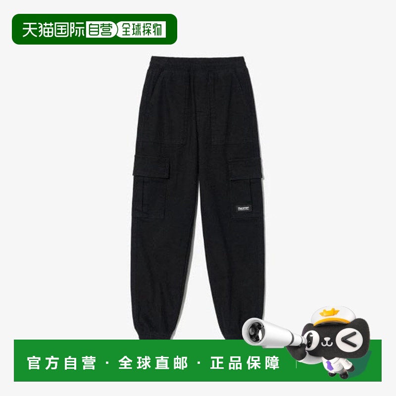韩国直邮FILA Wheela 儿童长裤 GQT FK2PTG3201X-BLK 棉斜纹休闲
