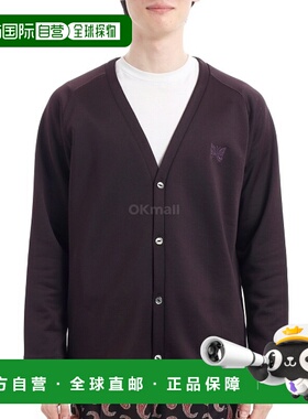 韩国直邮NEEDLES V 领开衫亮色针织衫 - 深紫色 (QV337) 开襟衫