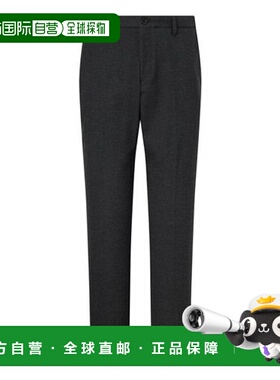 韩国直邮HAZZYS Hedges 男士 [STRAIGHT] 炭灰色双色纸巾拉绒长裤