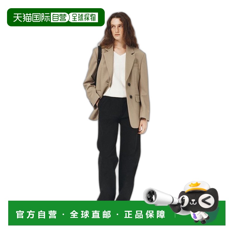 韩国直邮Dunst2023秋冬新品中性风经典女款西装裤UDPA3C201BK