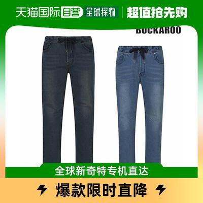 韩国直邮[BUCKAROO] 一般款 直筒款 松紧设计 牛仔裤(B235DP246P)