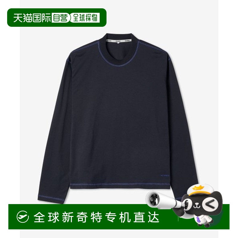 韩国直邮SUNNEI 男士CRTWXJER015COT0020099OVERLOCK LOGO T SHIR