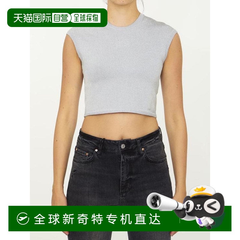 韩国直邮ALEXANDER WANG23FW长袖T恤女7201691 4KC3231018 046SIL