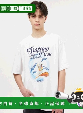 韩国直邮WAIKEI韩国小众设计师狗狗图案时尚日常T恤YK23HSTS05