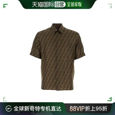 韩国直邮FENDI24SS长袖衬衫男FS0795AKEE F1440PRINTED