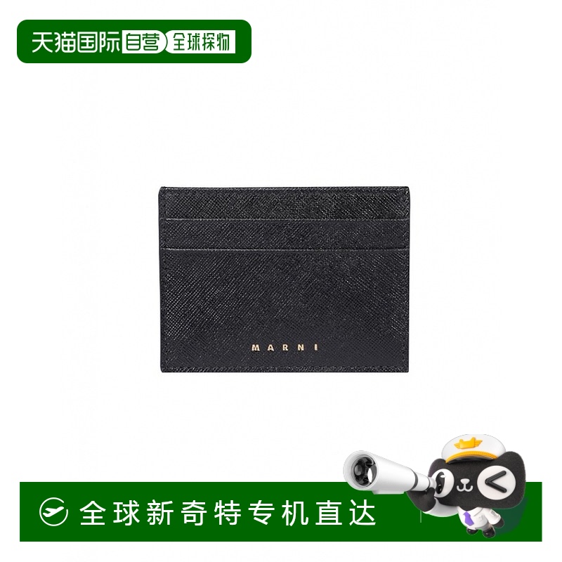 韩国直邮Marni 24SS Saffiano 卡包黑色 PFMOQ04U07 LV520 Z360N