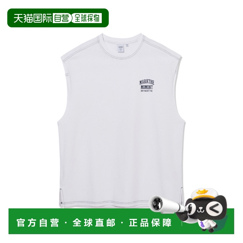 韩国直邮MARKM 公用运动背心MIIBC88170_WH BIG-FIT SLOGAN SLEEV