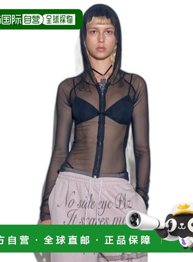 韩国直邮SCULPTOR美式复古街头辣妹潮牌新款卫衣SC23A207BK帽衫