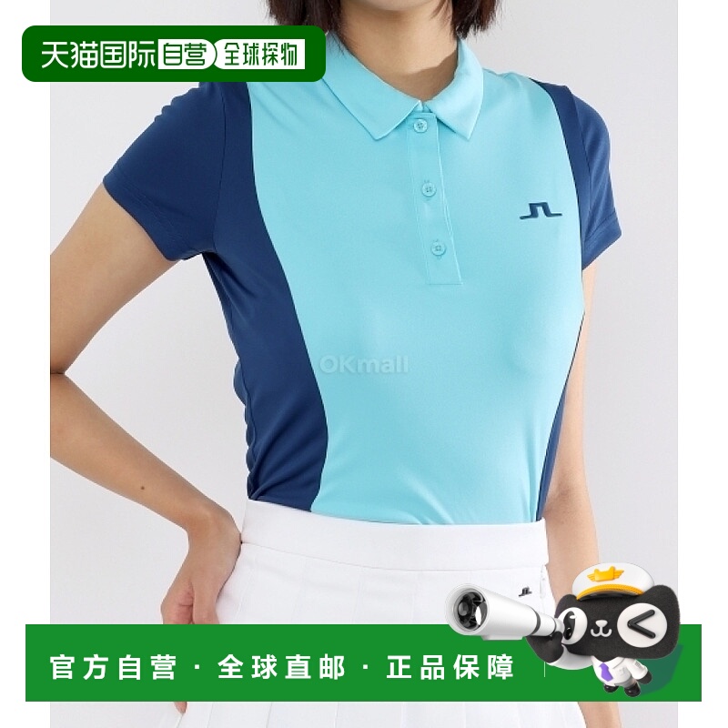 韩国直邮J.LINDEBERG女款高尔夫上衣POLO短袖T恤GWJT11416-O140