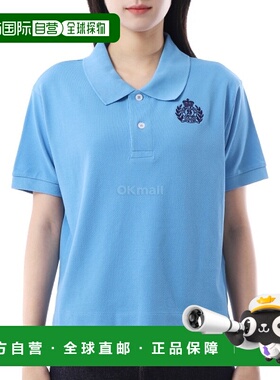韩国直邮Sporty&Rich H&W 徽章凸纹 Polo 衫 - 杜松 (TO08562