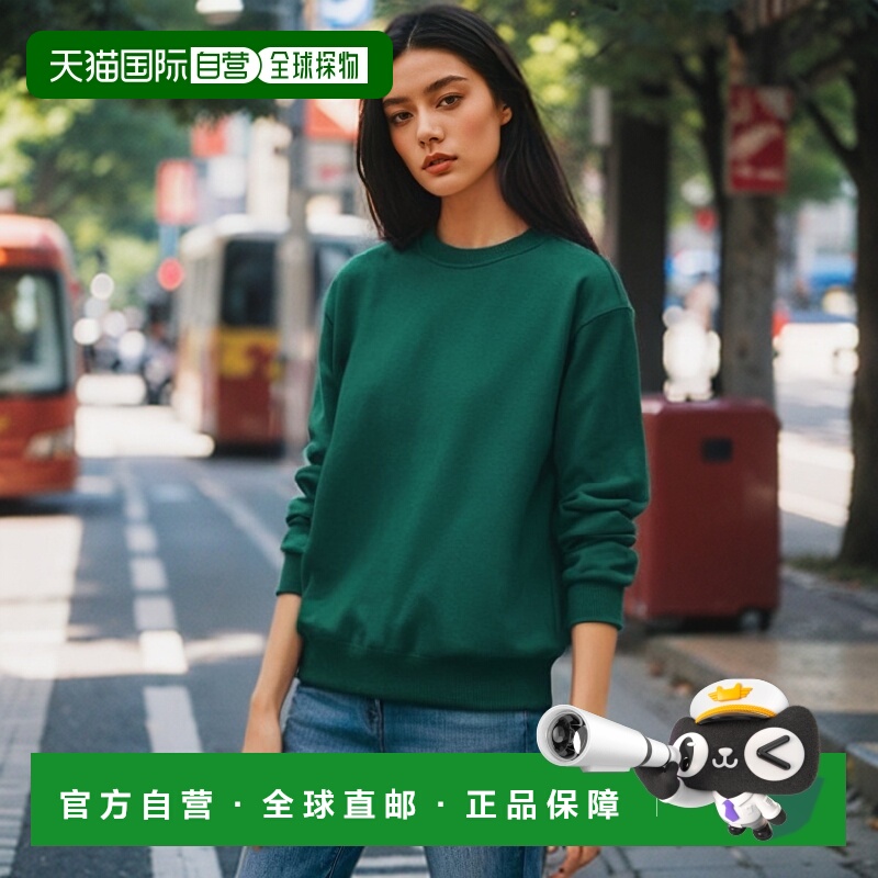 韩国直邮YONEX 羽毛球专业品牌233TL002U DARK GREEN连帽卫衣公用