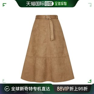PBVFF 4CUS 柔软材质荷叶边裙 腰带细节 韩国直邮4CUS 运动长裤