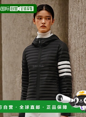 韩国直邮Thom Browne桑姆布郎尼羽绒服连帽黑色MJD022X 05411 001
