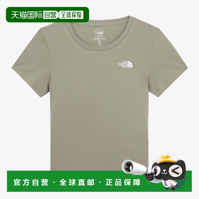 韩国直邮THE NORTH FACE北面正品户外运动女款T恤NT7UR33D