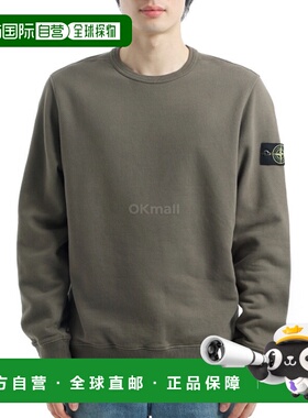 韩国直邮STONE ISLAND 6100028 拉绒有机棉绒常规版型圆领运动衫