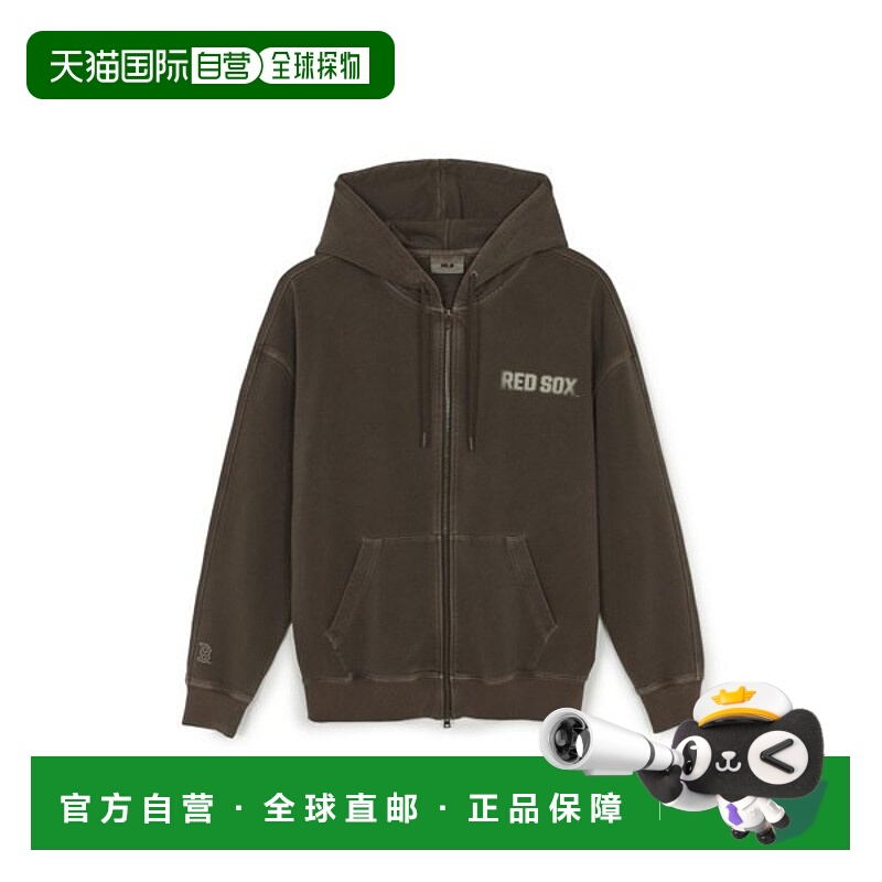 韩国直邮MLB 基本款复古水洗连帽拉链衣（3ATRB0554-43BRS）