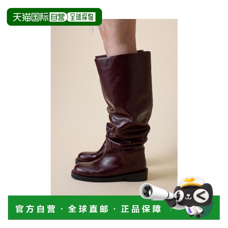 韩国直邮SUECOMMA BONNIE 女士女鞋时装靴 Slouch long boots(wine