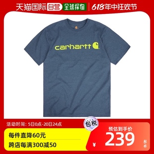 Carhartt 韩国直邮 Signature T恤K195钴蓝 carhartt Logo短袖