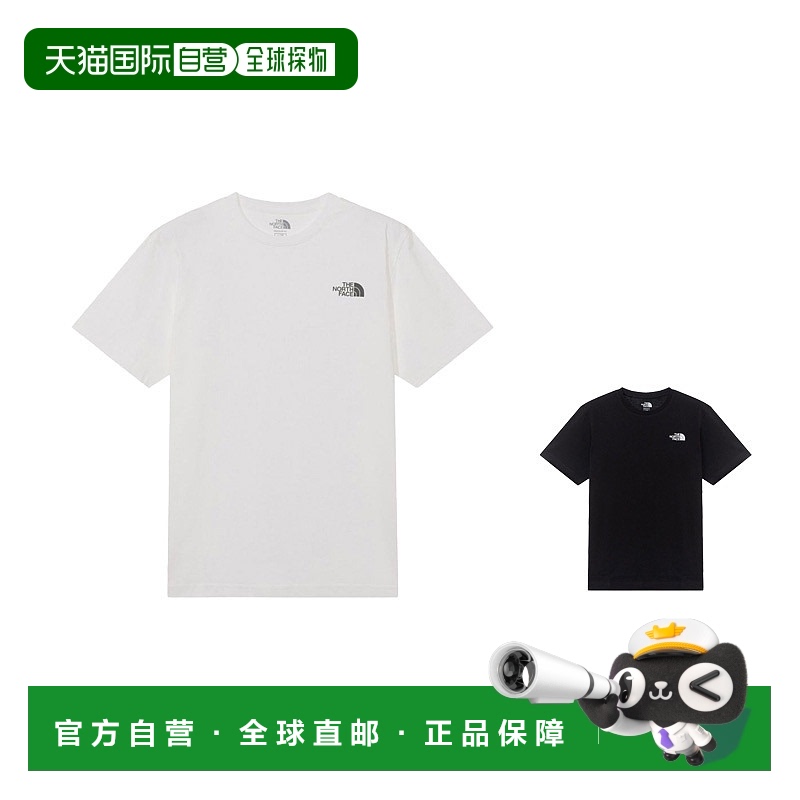 韩国直邮the north face北面纯棉圆领印花休闲套头男女同款T恤新